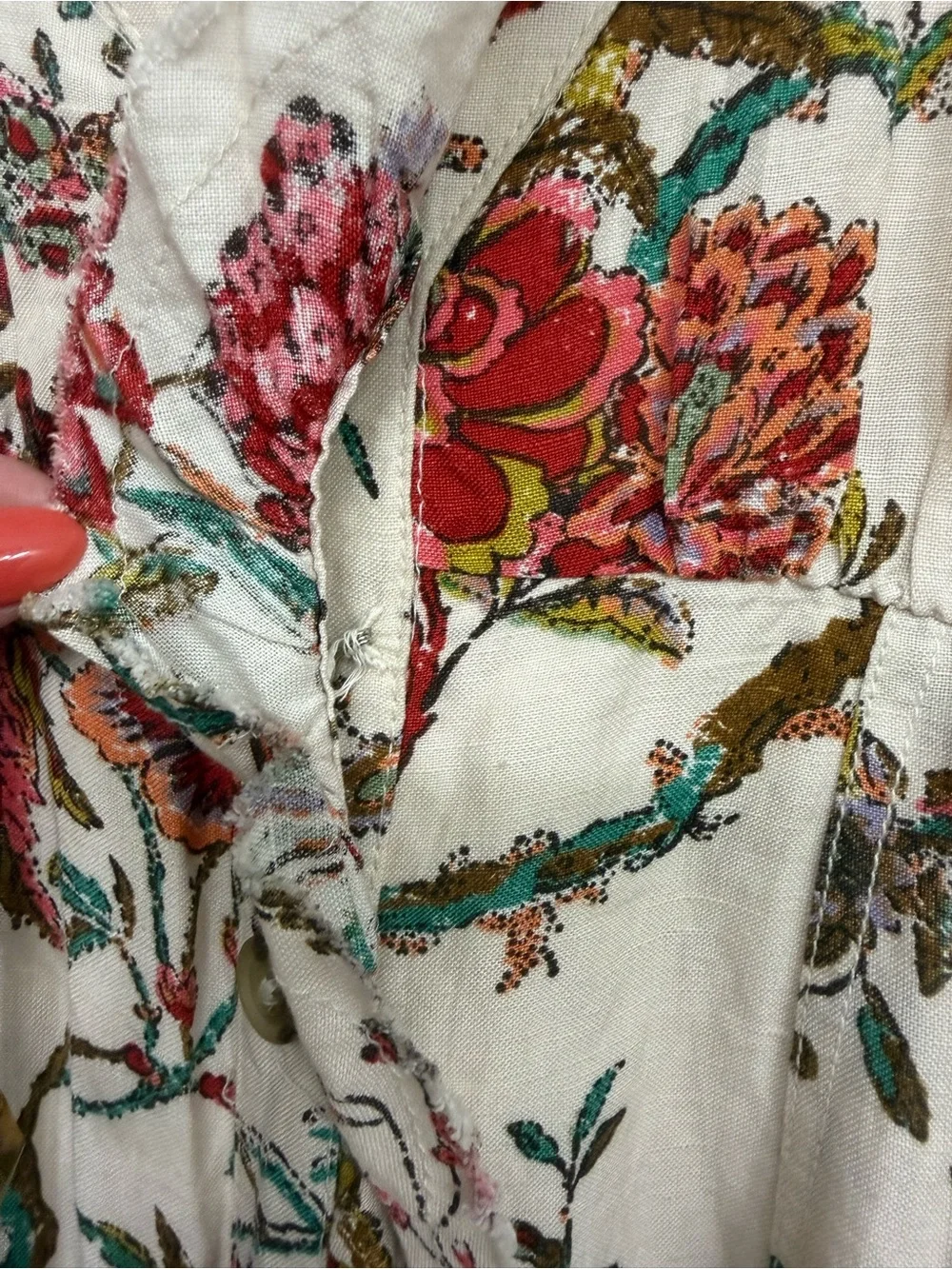PILCRO Anthropologie Ruffle Collar Button-Down Midi Dress